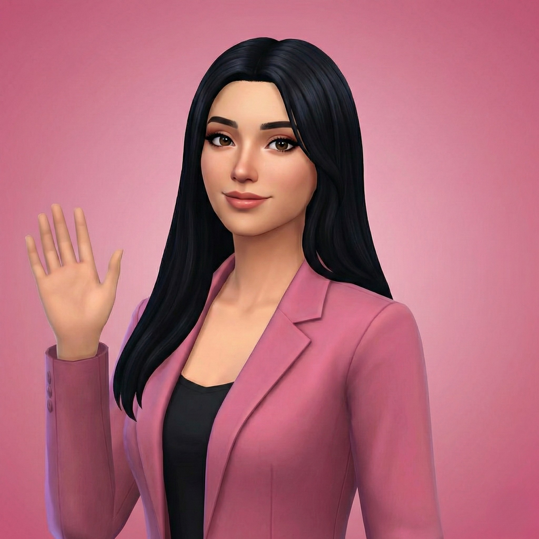 Saludando estilo Sims