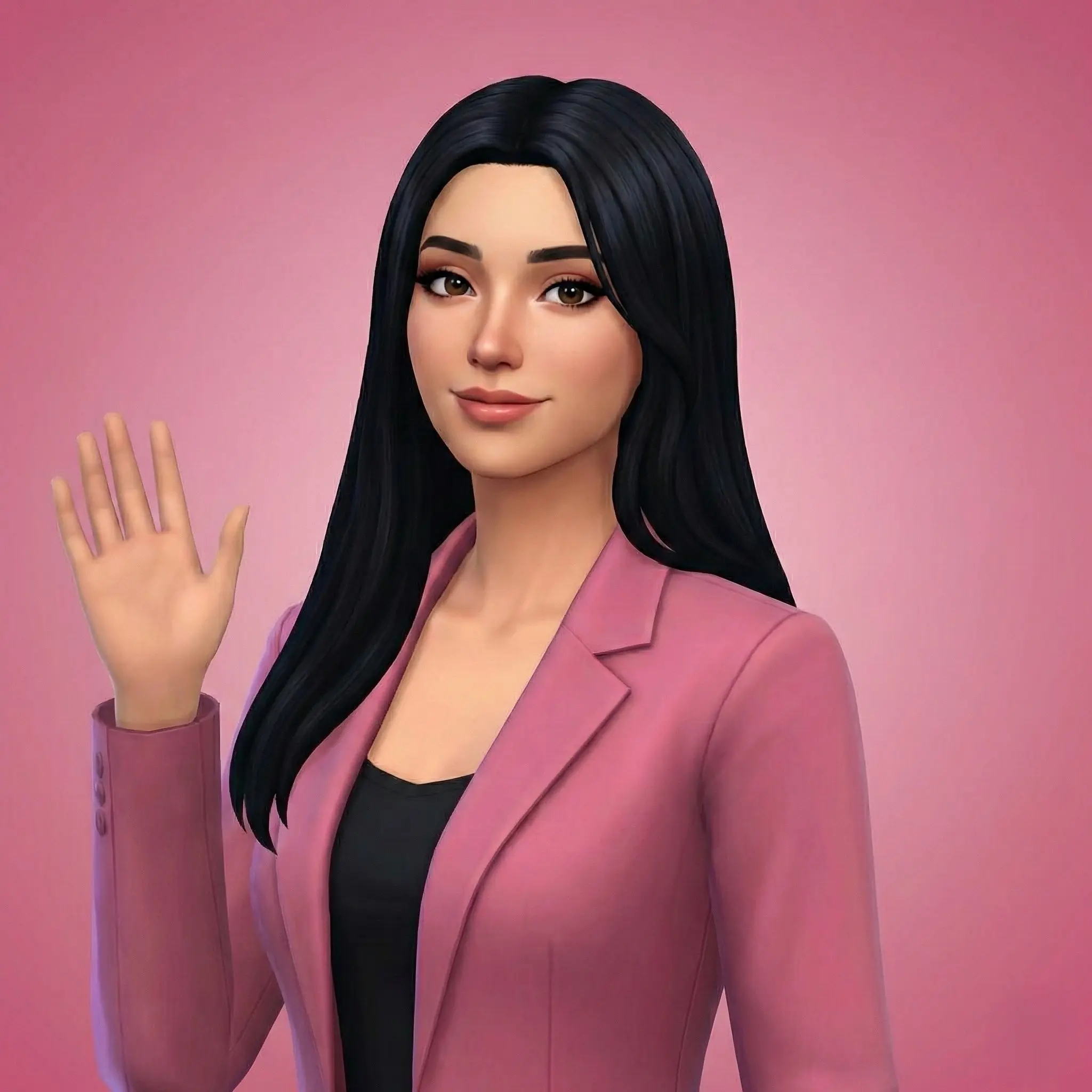 Saludando estilo Sims